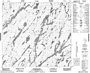 NTS 50k map for Geikie River, Saskatchewan