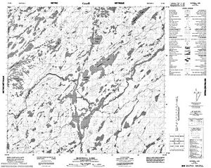 NTS 50k map for Geikie River, Saskatchewan