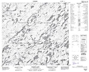 NTS 50k map for Waterbury Lake, Saskatchewan
