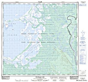 NTS 50k map for Athabasca River, Alberta
