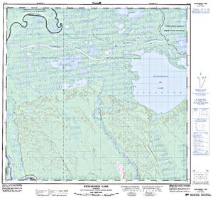 NTS 50k map for Athabasca River, Alberta