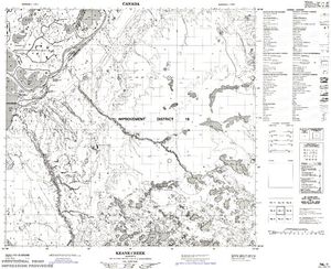 NTS 50k map for Athabasca River, Alberta