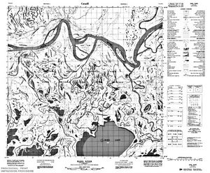 NTS 50k map for Peace River, British Columbia