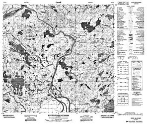 NTS 50k map for Lake Athabasca, Alberta