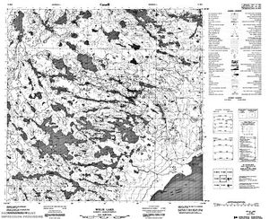 NTS 50k map for Lake Athabasca, Alberta