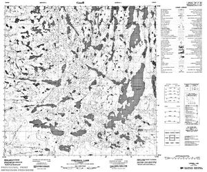 NTS 50k map for Charles Lake, Alberta