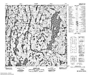 NTS 50k map for Charles Lake, Alberta