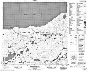 NTS 50k map for Lake Athabasca, Alberta
