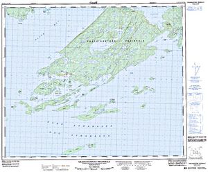 NTS 50k map for Lake Athabasca, Alberta