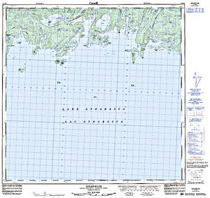 NTS 50k map for Lake Athabasca, Alberta