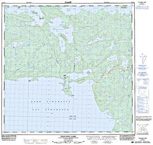 NTS 50k map for Lake Athabasca, Alberta