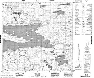 NTS 50k map for Lake Athabasca, Alberta