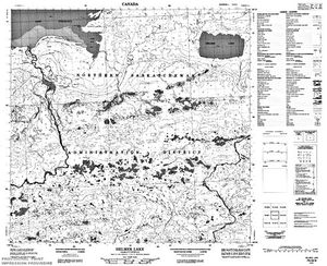NTS 50k map for Lake Athabasca, Alberta