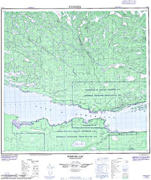 NTS 50k map for Lake Athabasca, Alberta