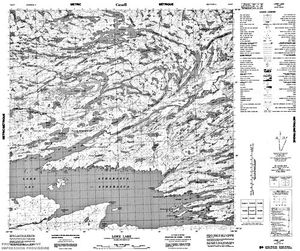 NTS 50k map for Lake Athabasca, Alberta