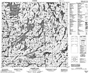 NTS 50k map for Milton Lake, Saskatchewan