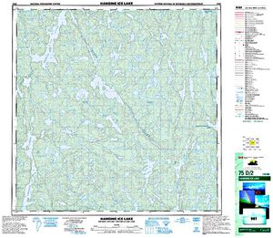 NTS 50k map for Charles Lake, Alberta