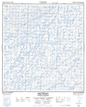NTS 50k map for Great Slave Lake, Northwest Territories