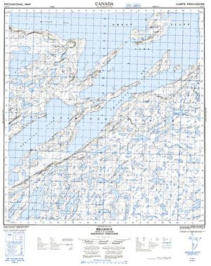 NTS 50k map for Great Slave Lake, Northwest Territories