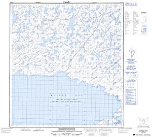 NTS 50k map for Great Slave Lake, Northwest Territories