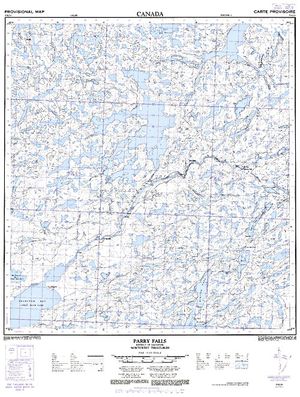 NTS 50k map for Great Slave Lake, Northwest Territories