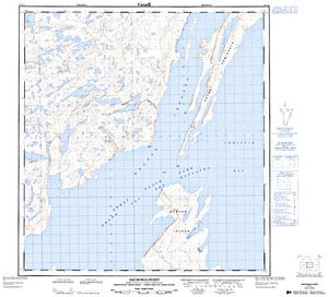NTS 50k map for Great Slave Lake, Northwest Territories