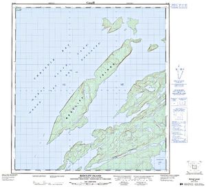 NTS 50k map for Great Slave Lake, Northwest Territories