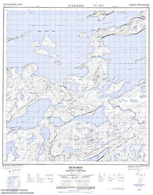 NTS 50k map for Great Slave Lake, Northwest Territories