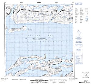 NTS 50k map for Great Slave Lake, Northwest Territories