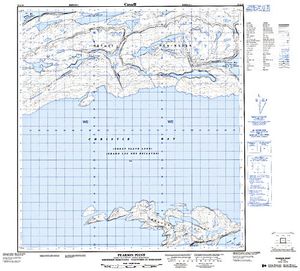 NTS 50k map for Great Slave Lake, Northwest Territories