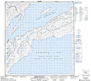 NTS 50k map for Great Slave Lake, Northwest Territories