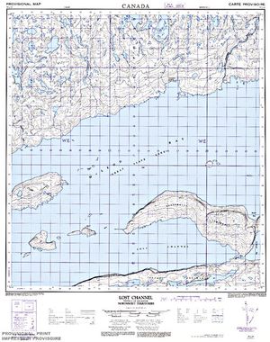 NTS 50k map for Great Slave Lake, Northwest Territories