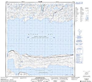 NTS 50k map for Great Slave Lake, Northwest Territories