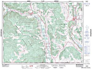 NTS 50k map for Gallagher Lake, British Columbia