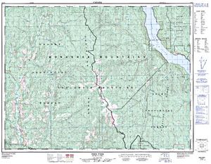 NTS 50k map for LOWER ARROW LAKE, British Columbia