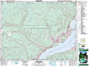 NTS 50k map for JACKPINE LAKE, British Columbia