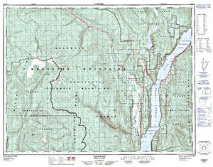 NTS 50k map for COLUMBIA RIVER, British Columbia