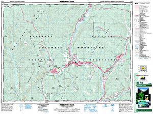 NTS 50k map for COLUMBIA RIVER, British Columbia