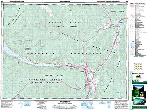 NTS 50k map for LOWER ARROW LAKE, British Columbia