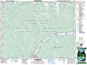 NTS 50k map for Rucks Creek, British Columbia