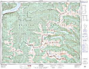 NTS 50k map for COLUMBIA RIVER, British Columbia
