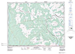 NTS 50k map for Cameron Lake, Alberta