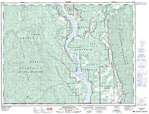 NTS 50k map for LOON LAKE, British Columbia