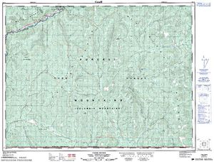 NTS 50k map for Moyie River, British Columbia