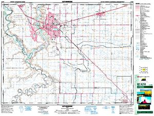 NTS 50k map for Nicholas Sheran Lake, Alberta