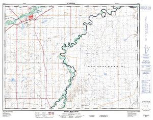 NTS 50k map for Oldman River, Alberta