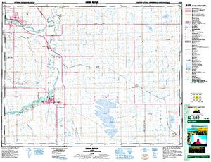 NTS 50k map for Sheep River, Alberta