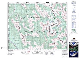 NTS 50k map for Lake Magog, British Columbia