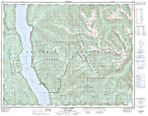 NTS 50k map for CATHERINE LAKE, British Columbia