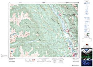 NTS 50k map for WINDERMERE LAKE, British Columbia